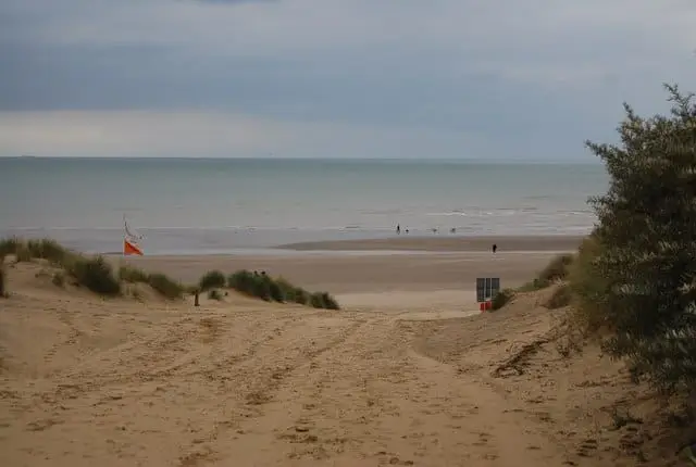 Camber Sands, sandy beach near Brighton