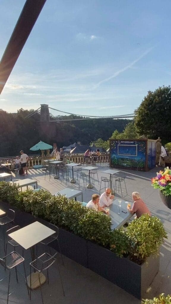 Admire the Clifton Suspension Bridge at the White Lion Bar