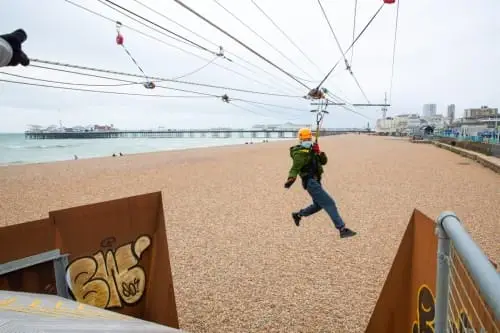 Whizz around at Brighton Zip