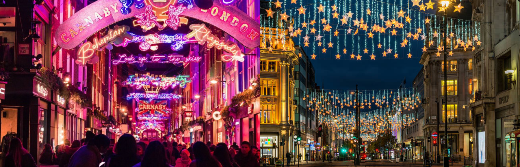 best light displays in London