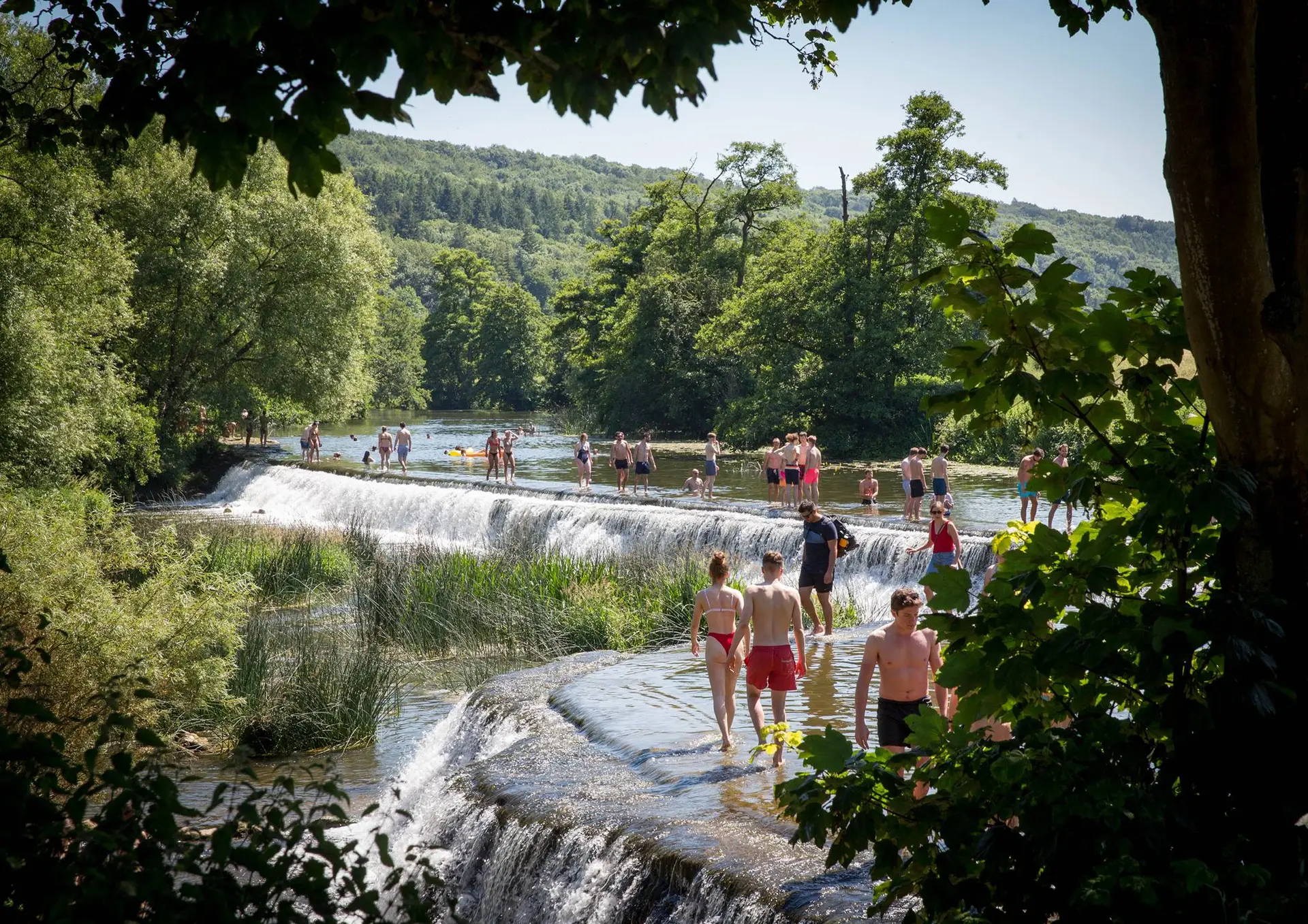Claverton Weir wild swimming