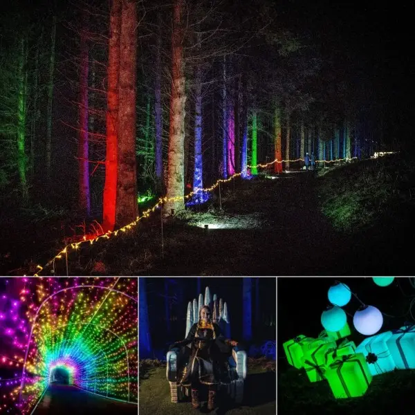 Christmas light shows in Edinburgh