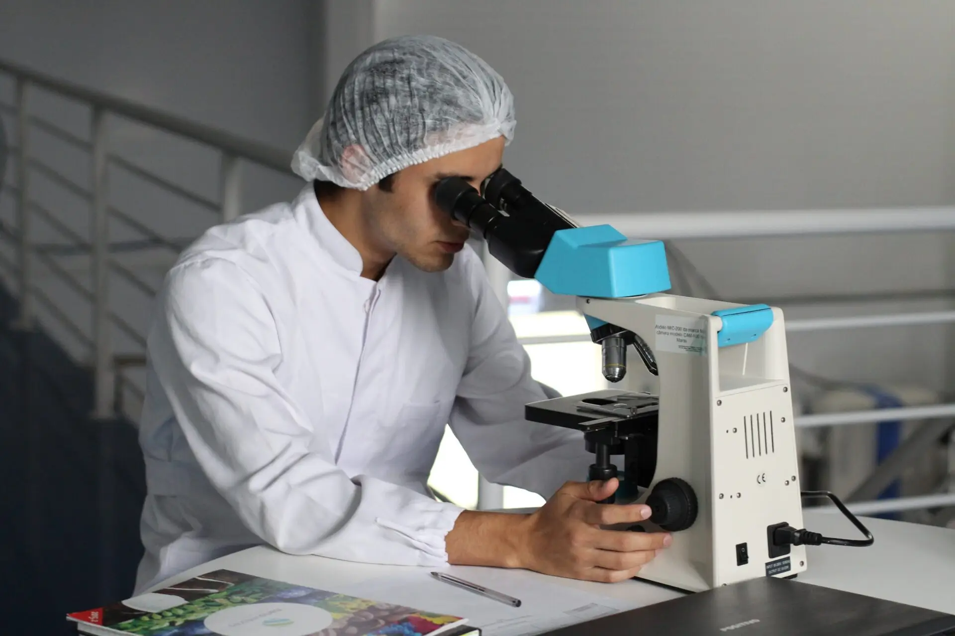 Analytical chemist working in the lab