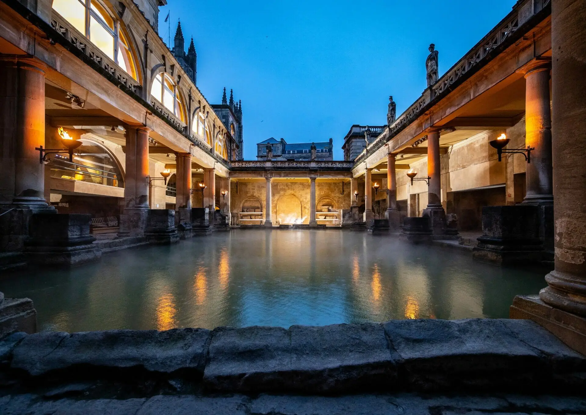 Roman Baths at Night things to do in bath