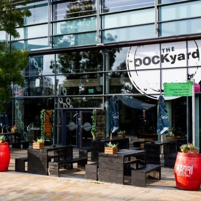 In the heart of Media City Dockyard ranks highly among Student Bars in Salford