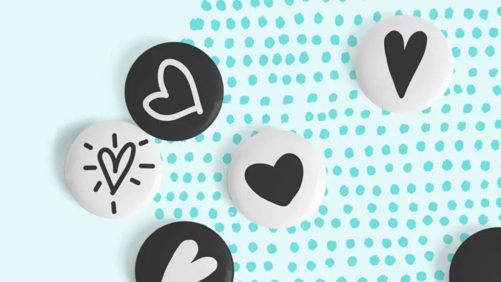Heart decorated contraceptive pills