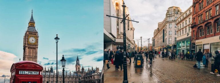 Is London or Manchester better for students?