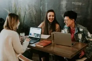 students networking