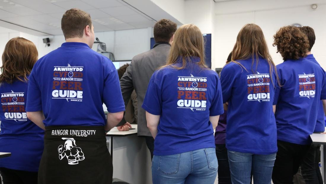 Bangor University's Peer Guides, a good system of support for new students.