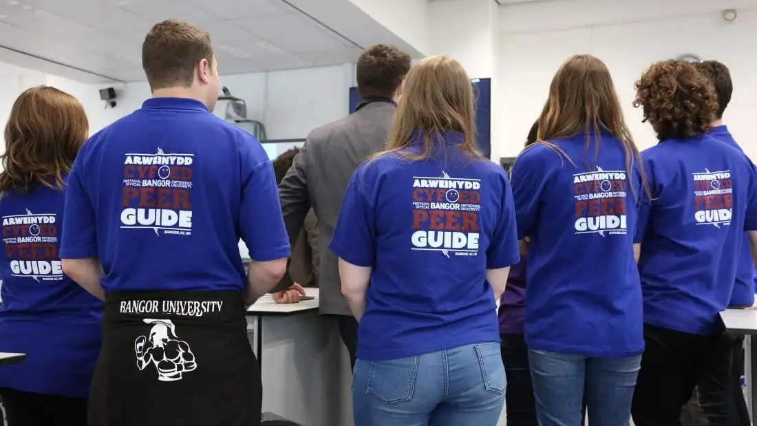 Bangor University's Peer Guides, a good system of support for new students.