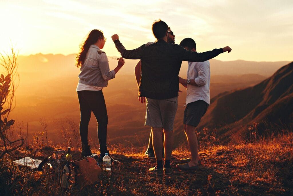 students enjoying freedom