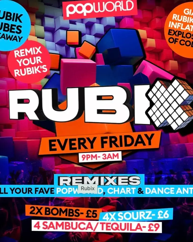 Rubix Popworld - the best student nights in Southampton