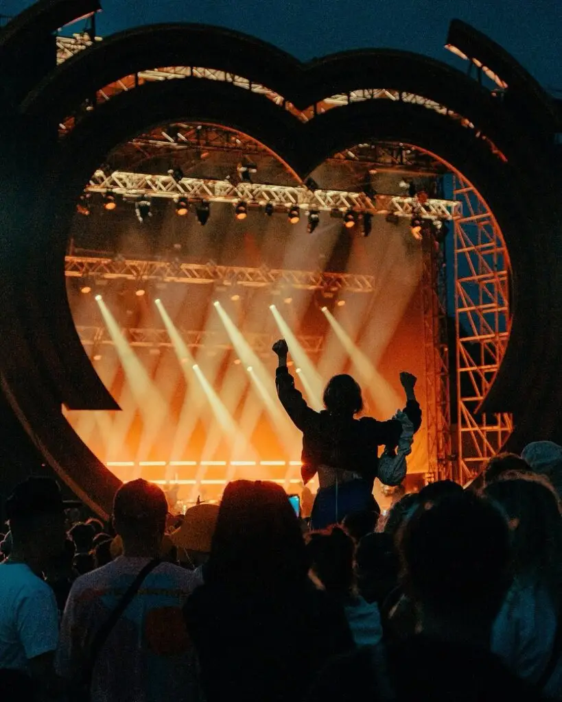 Love Saves the Day festival at night