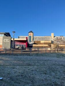Eric Mensforth Building at Sheffield Hallam University, right in the city centre.