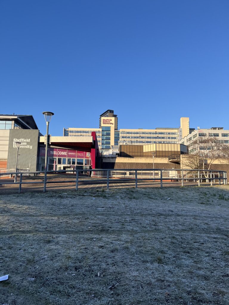 Eric Mensforth Building at Sheffield Hallam University, right in the city centre.