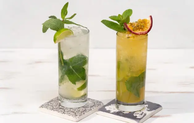 Non-alcoholic, tasty-looking drinks - sober nights out in Sheffield