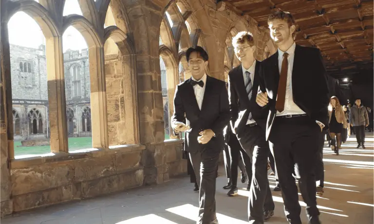 Students attend their matriculation at Durham Cathedral