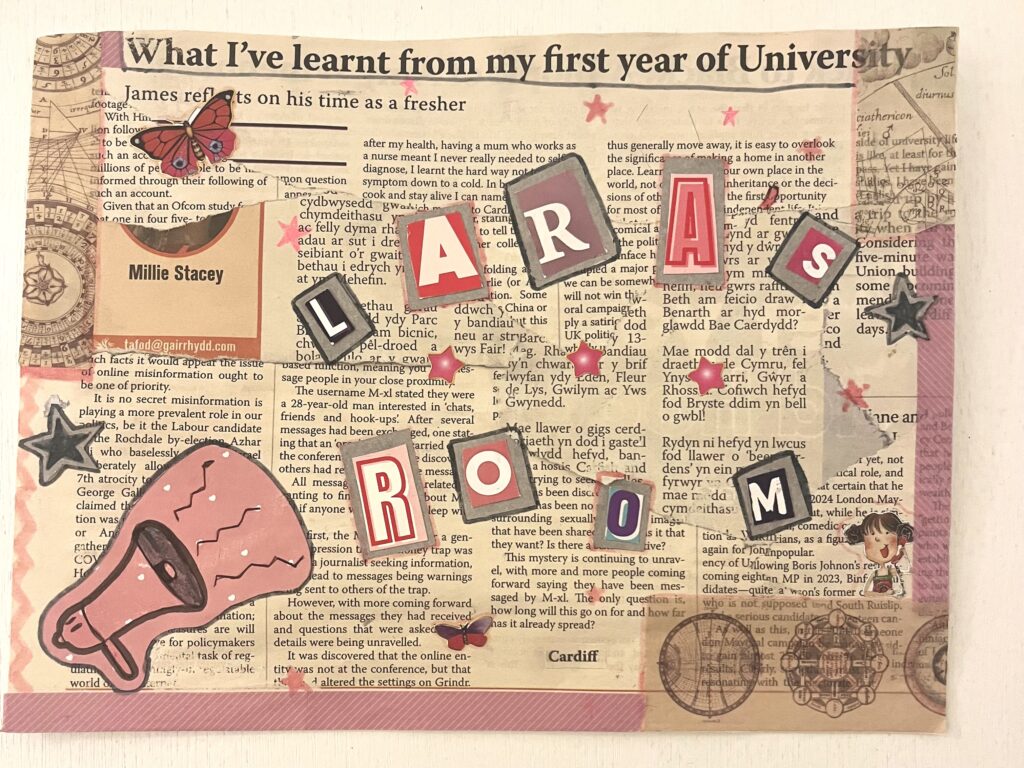 Door sign for flatmates 