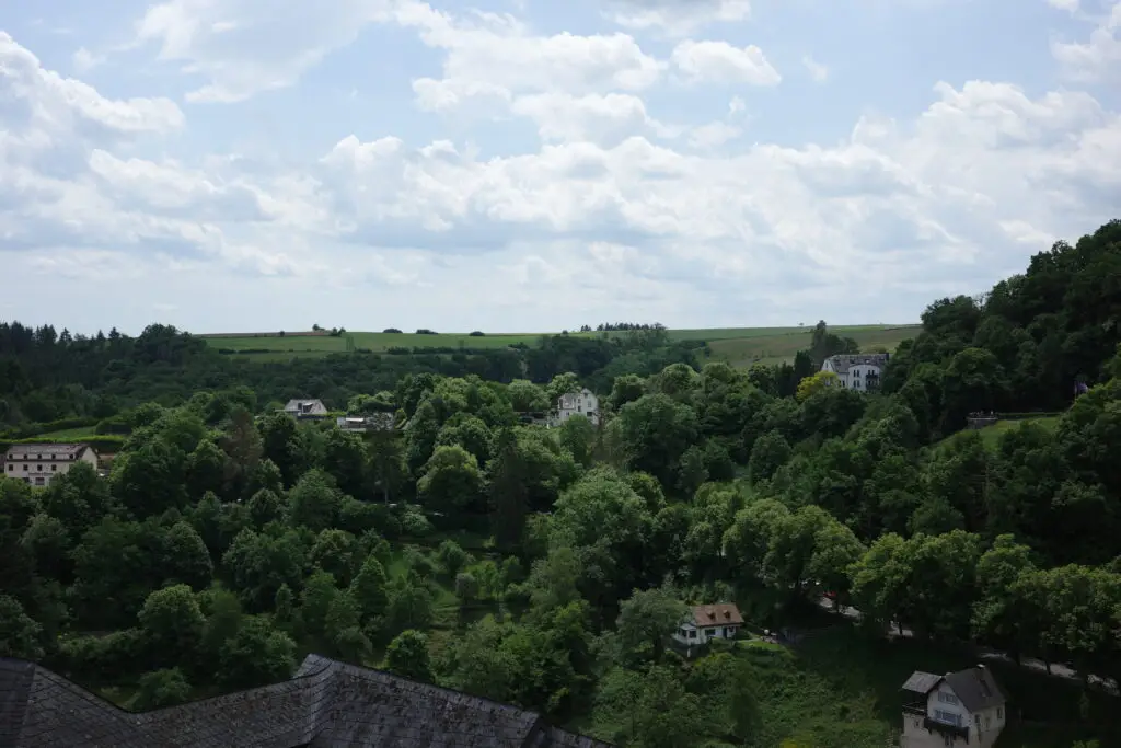 view from Vianden Castle. Luxembourg