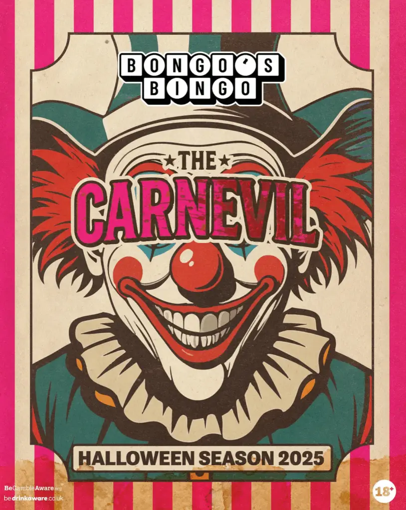 Bongo's Bingo poster, a Halloween Event in Sheffield