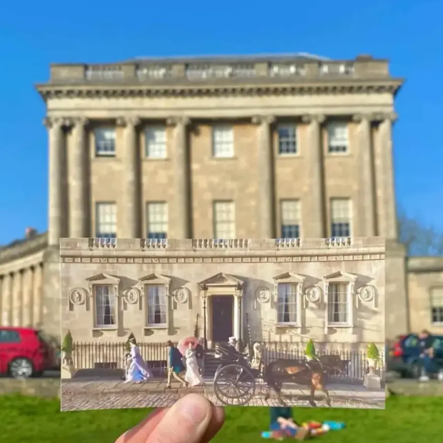 No. 1 Royal Crescent, a Bridgerton filming location in Bath