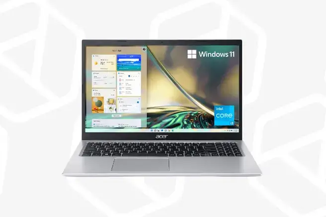 Budget laptop for students on desk