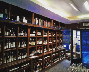 Corks of Cothan wine shelf