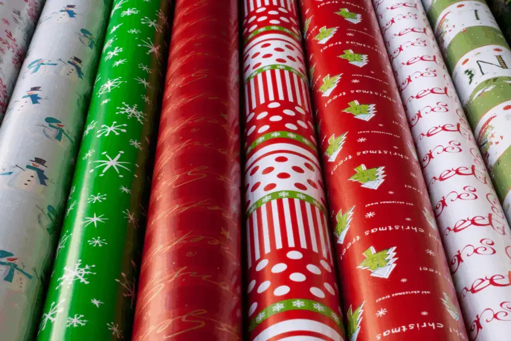 Christmas wrapping party game