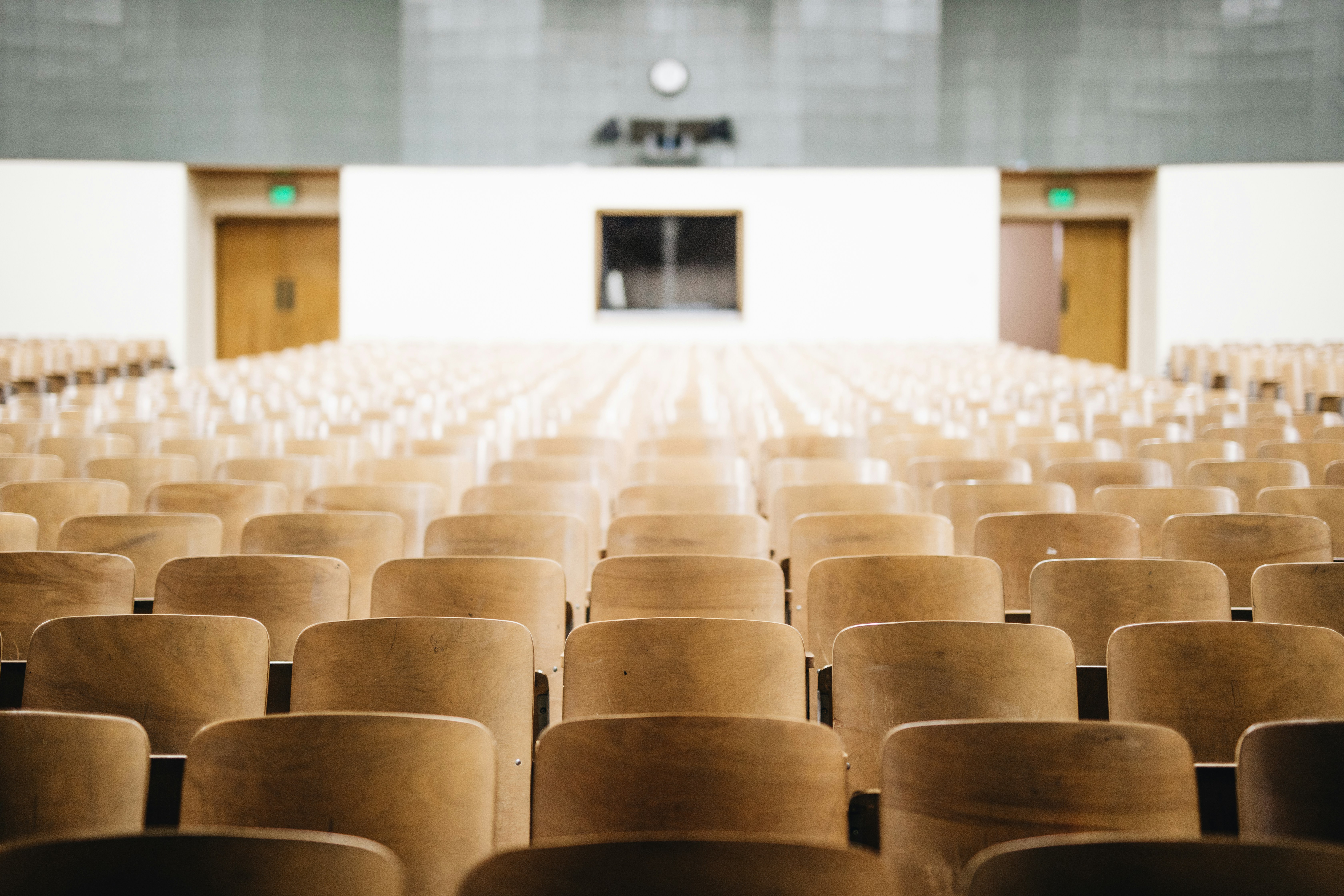 Empty lecture hall for students