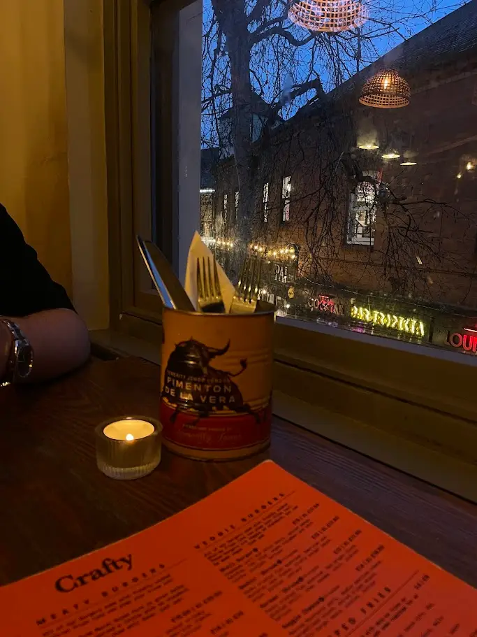 Eating in the best place in the student neighbourhood in Leicester