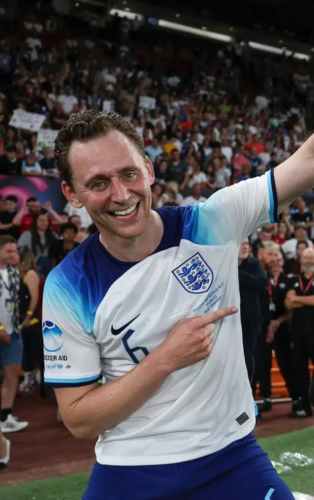 Tom Hiddleston charity work soccer aid