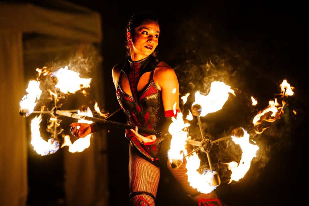 fire dance Sziget festival