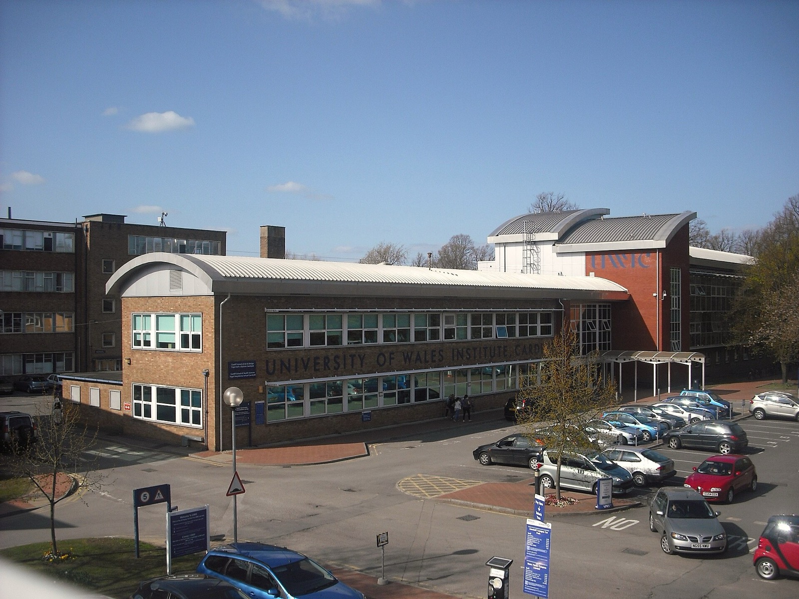 Cardiff Metropolitan University's Llandaff campus buildings on a sunny day