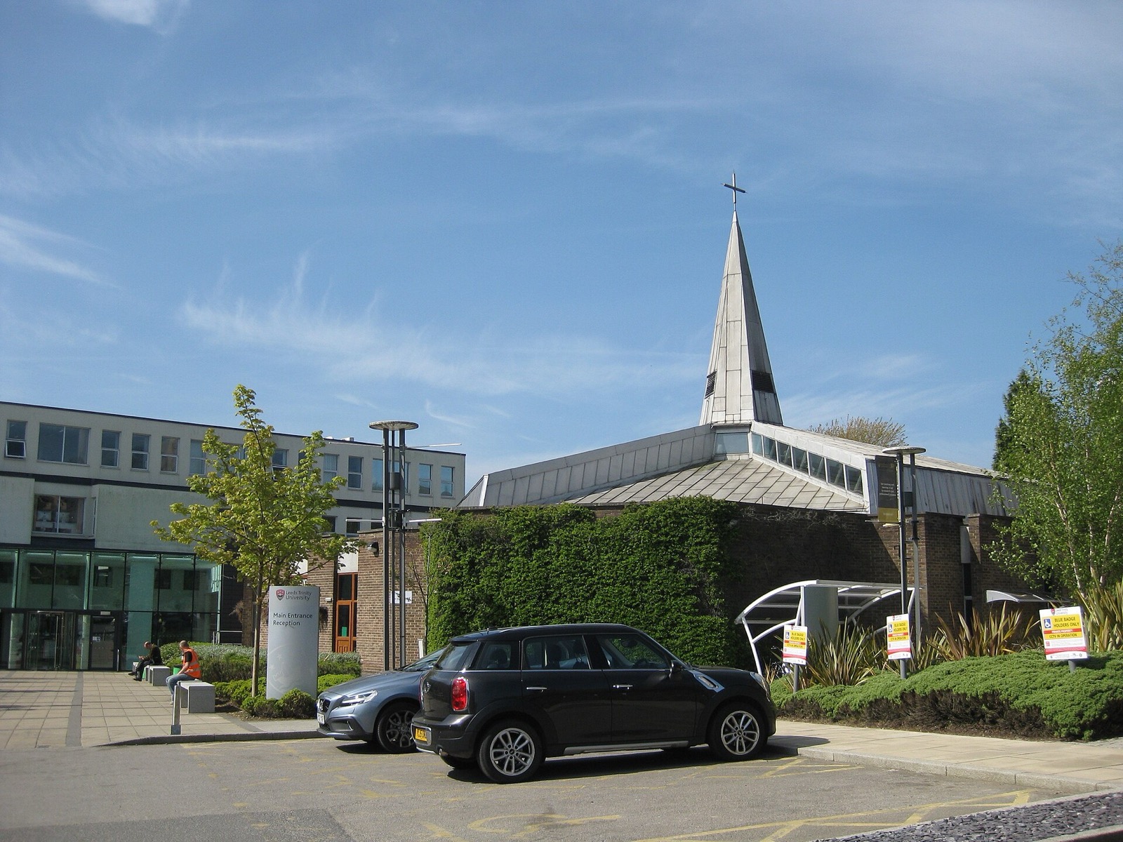 The chapel and main buildings at Leeds Trinity University in Horsforth