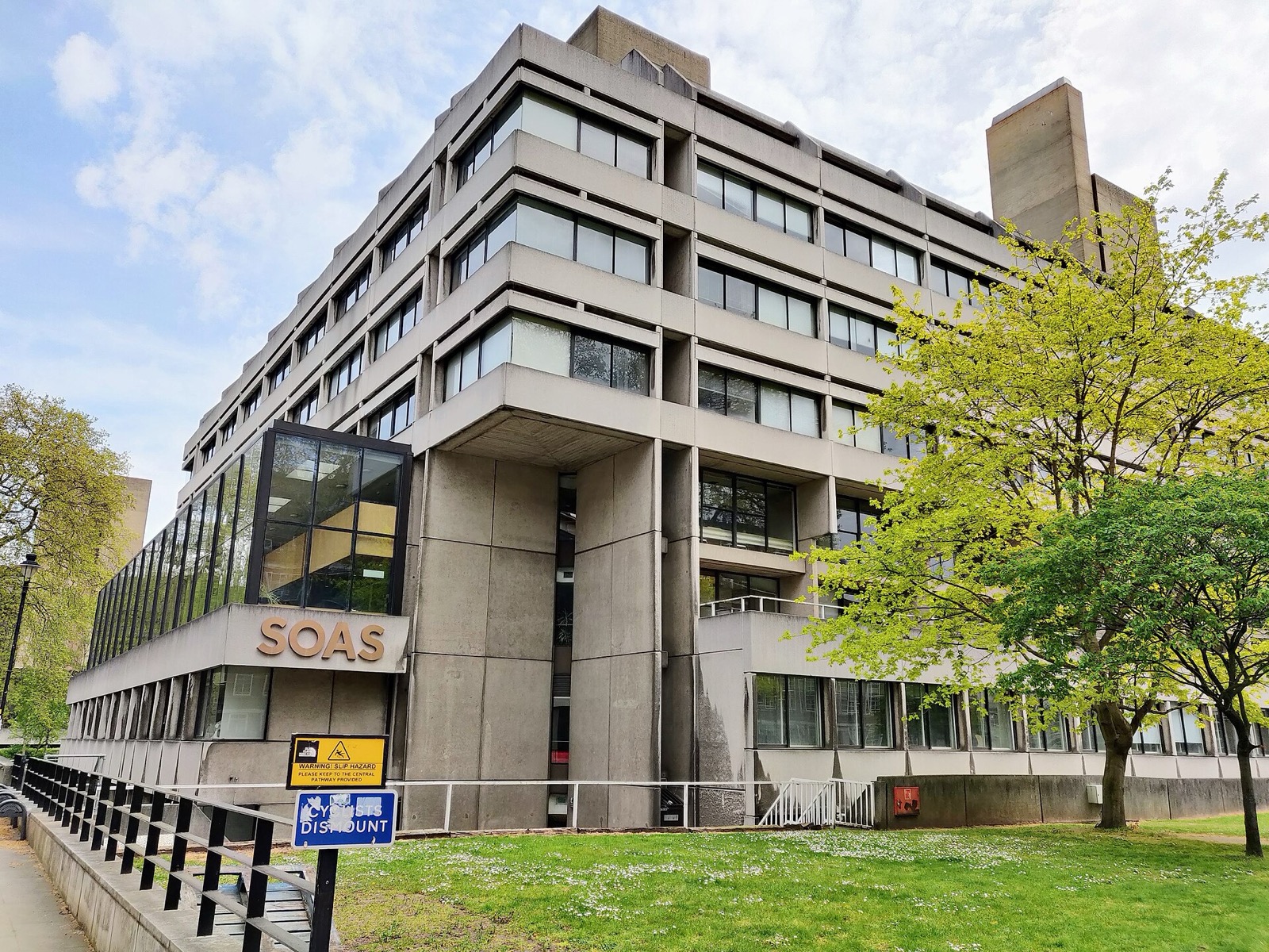 The SOAS University of London library building in Bloomsbury