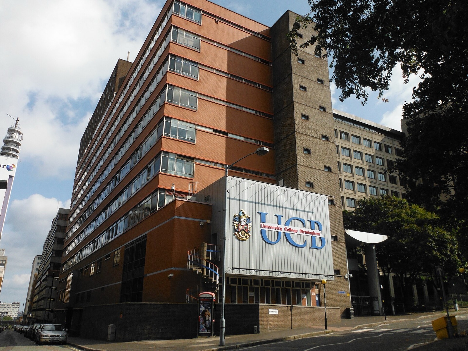 University College Birmingham's Summer Row building in central Birmingham