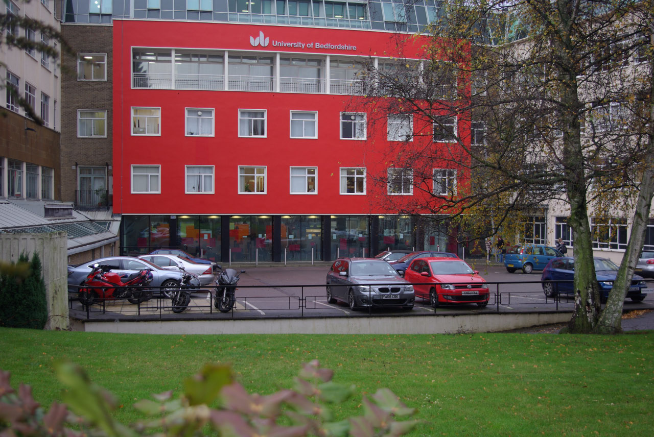 University of Bedfordshire building on the Luton campus