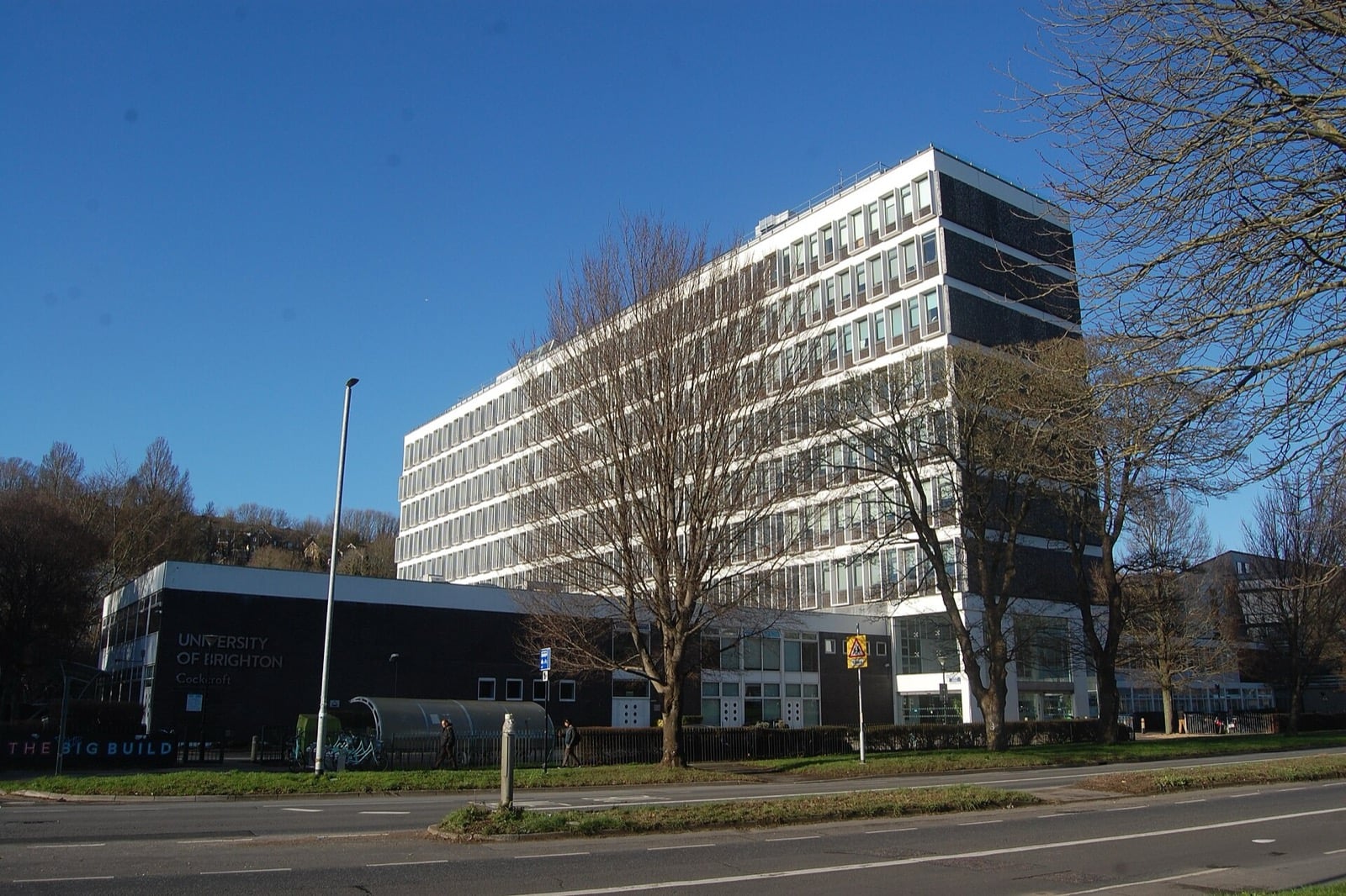 The Cockcroft Building at the University of Brighton's Moulsecoomb campus