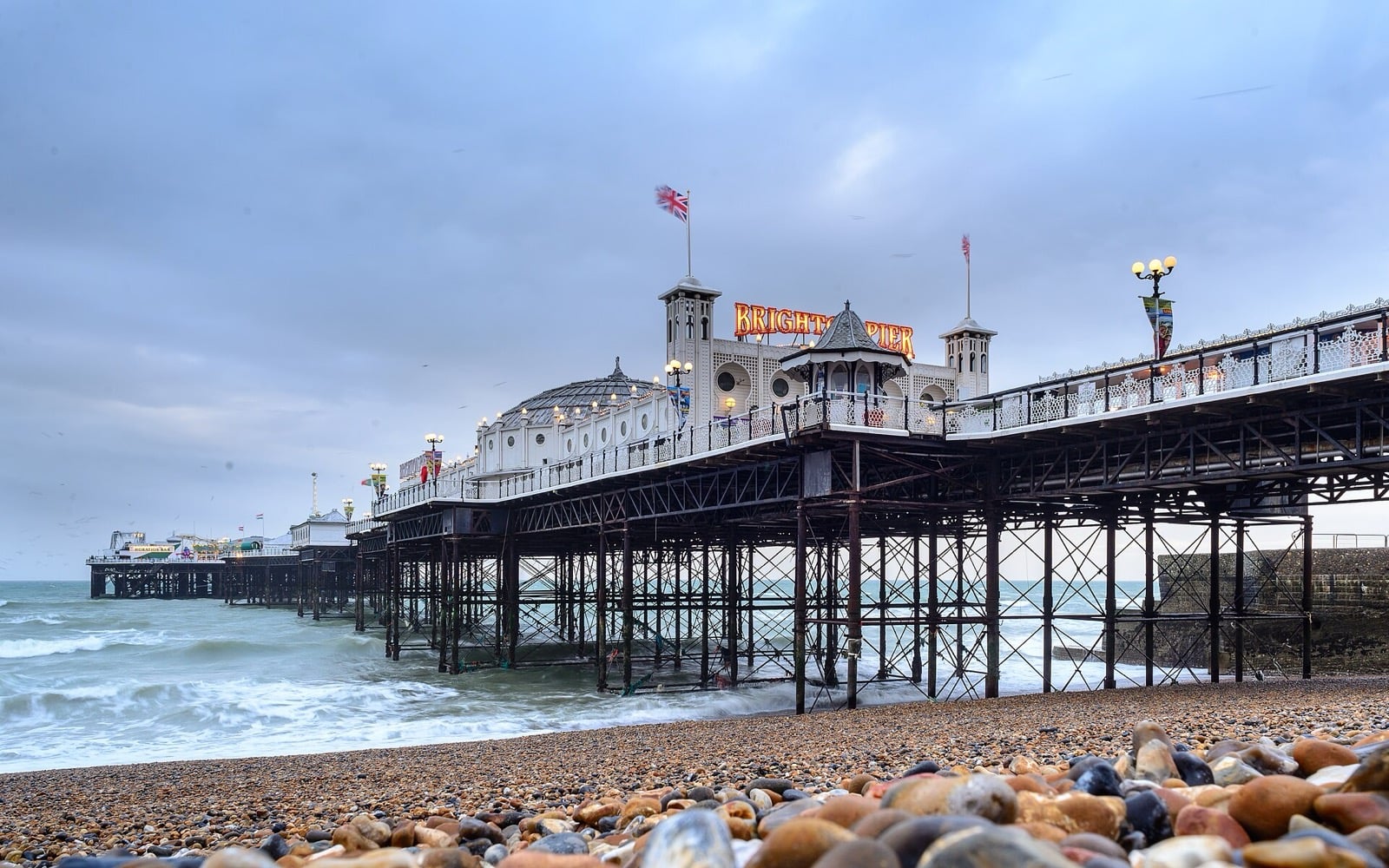 Brighton Palace Pier from the pebble beach