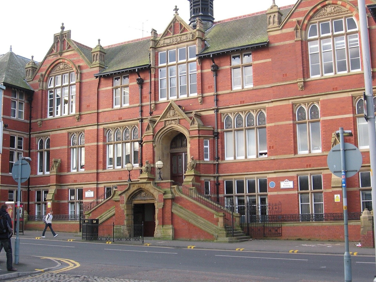 The Victorian Harris Building at UCLan in Preston