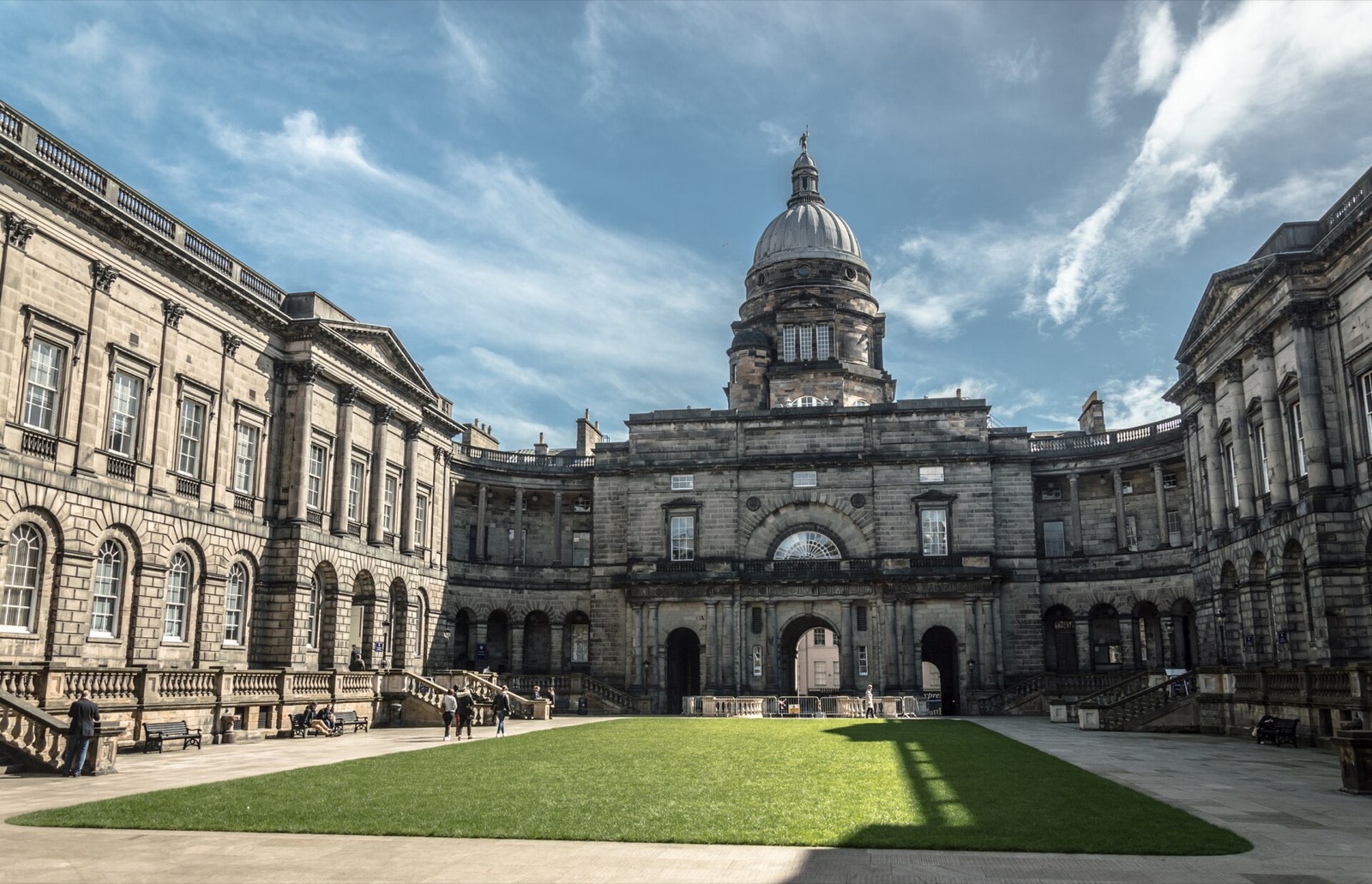 The Old College quadrangle and dome at the University of Edinburgh