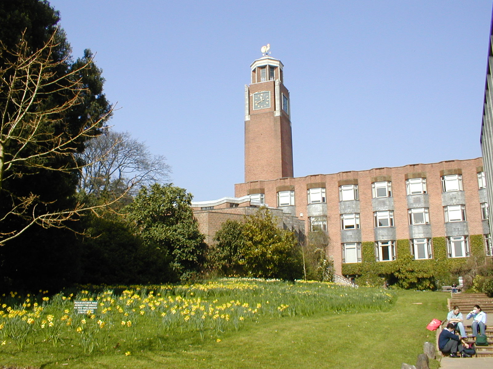 Northcote House clock tower on the University of Exeter Streatham campus