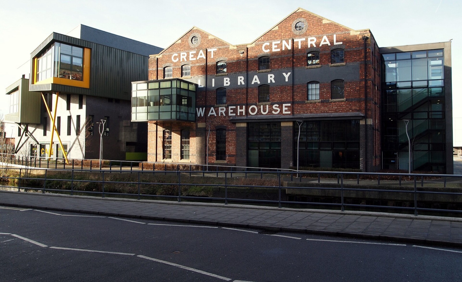 The Great Central Warehouse Library on the University of Lincoln Brayford campus
