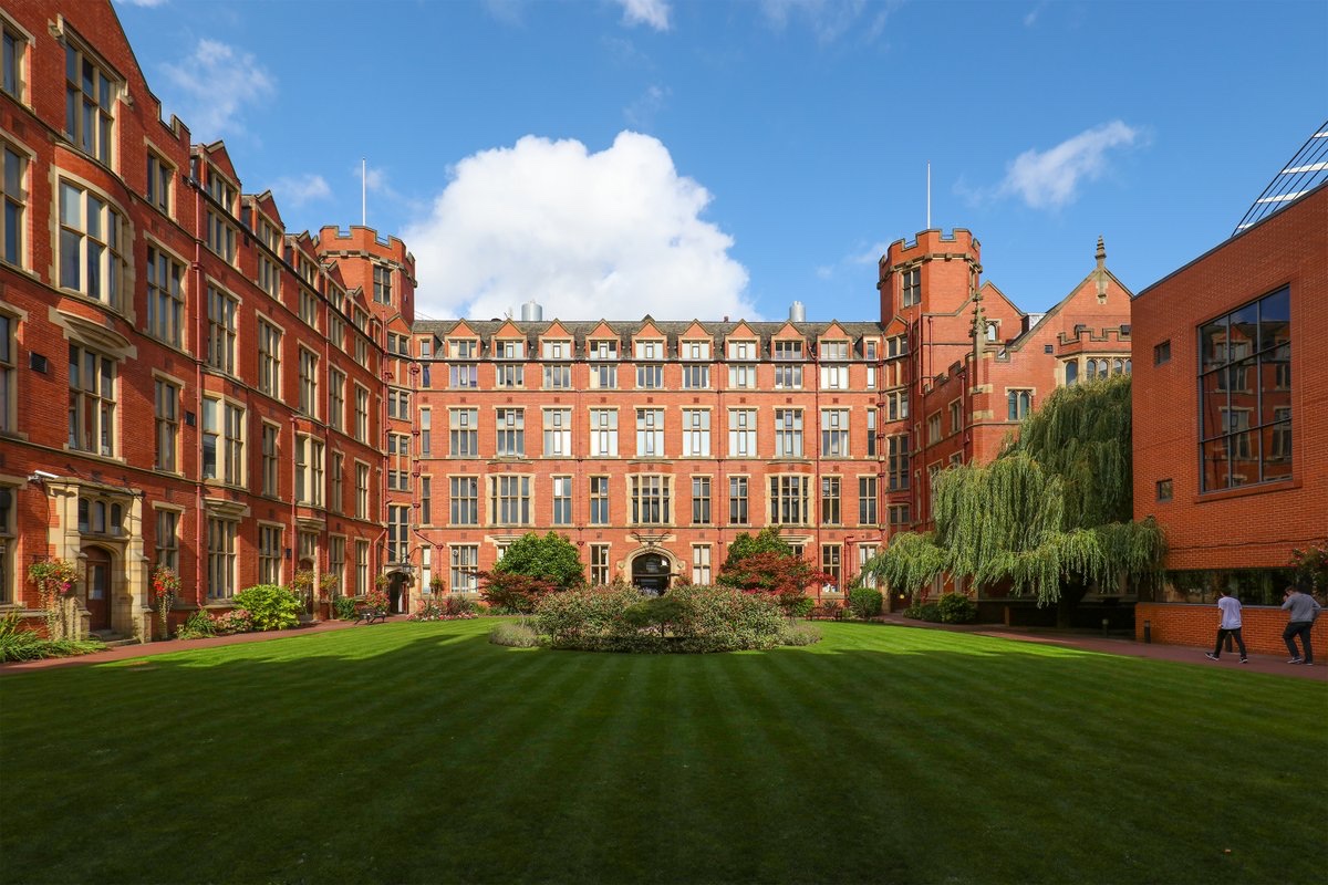 Firth Court quadrangle at the University of Sheffield