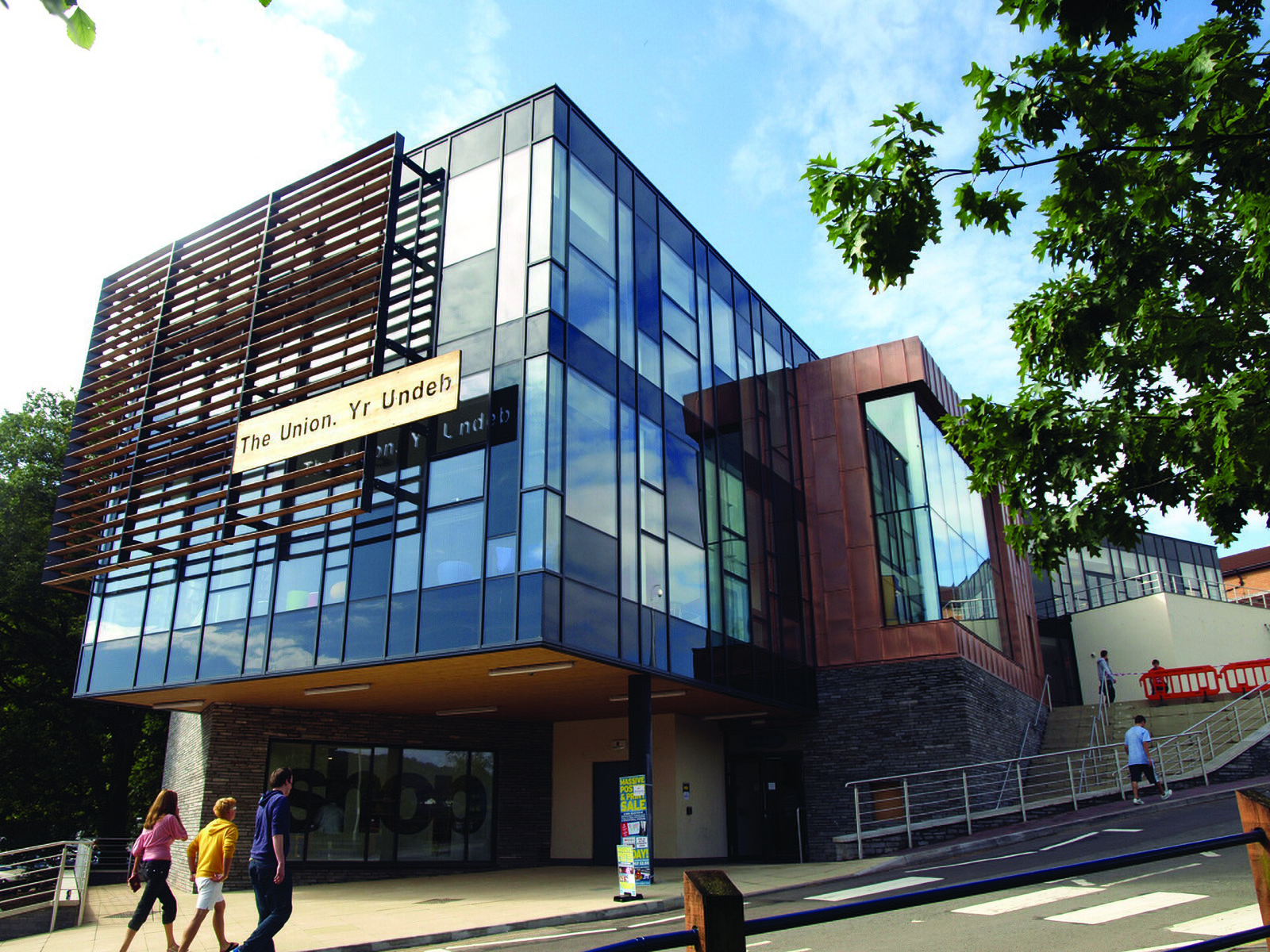 Students' Union building on the University of South Wales Treforest campus