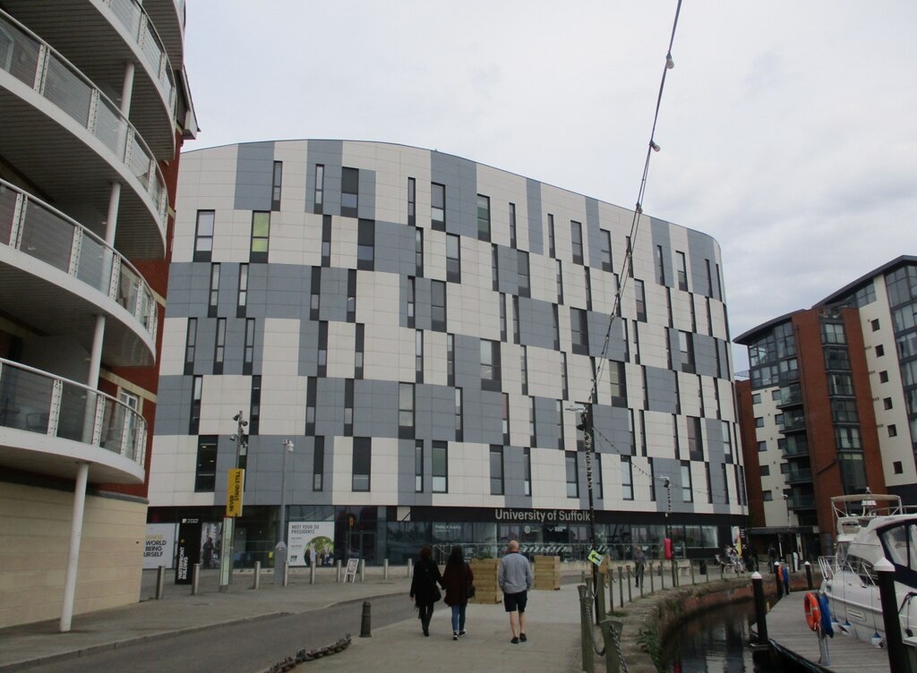 University of Suffolk building on the Ipswich Waterfront