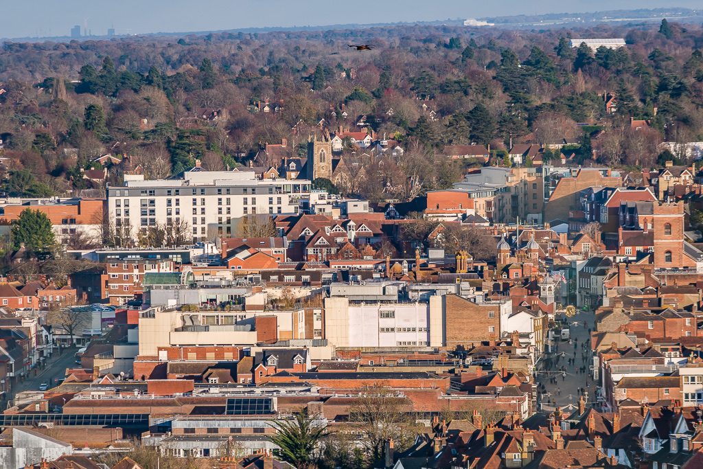 Rooftops of Guildford town centre