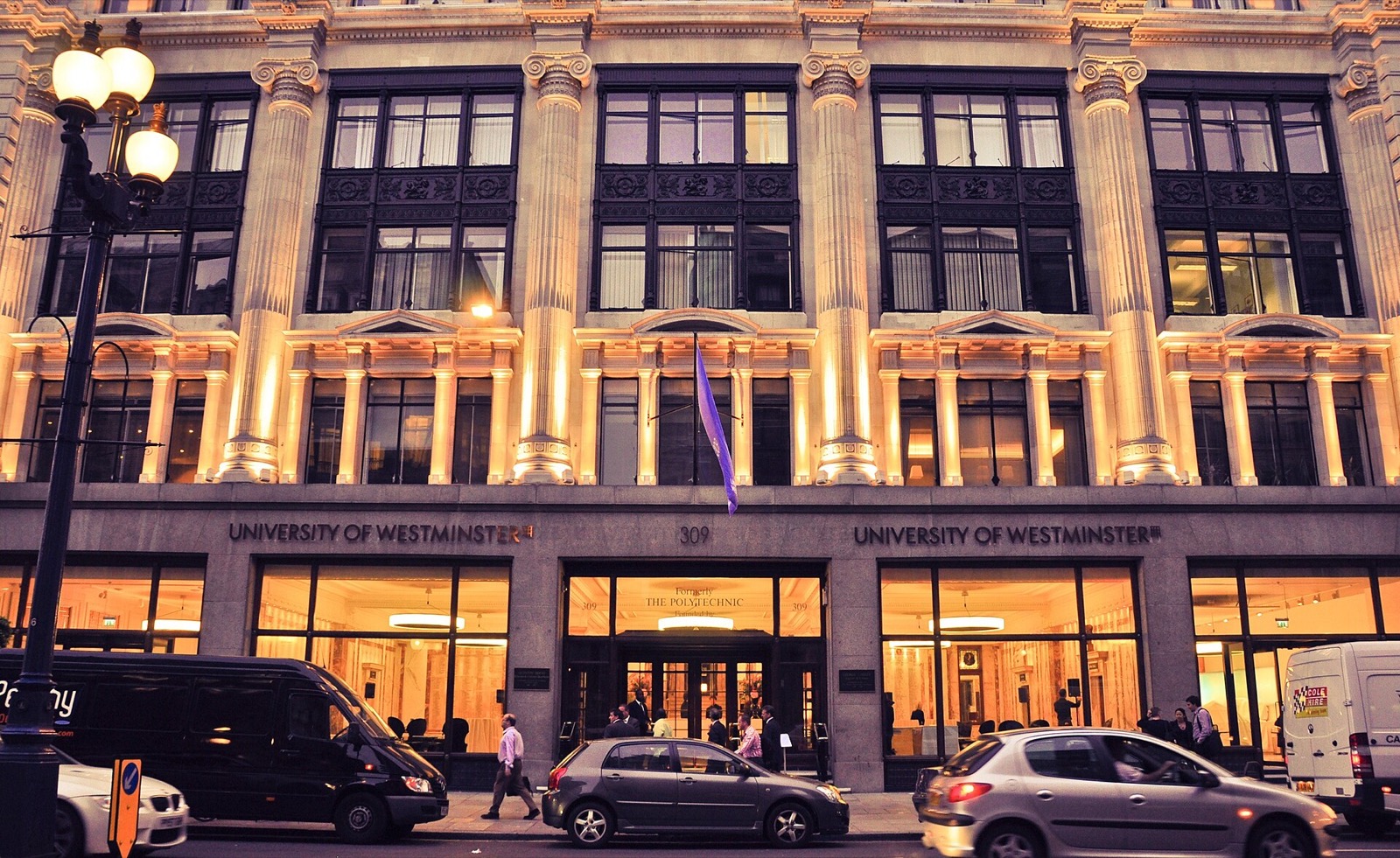 University of Westminster building on Regent Street