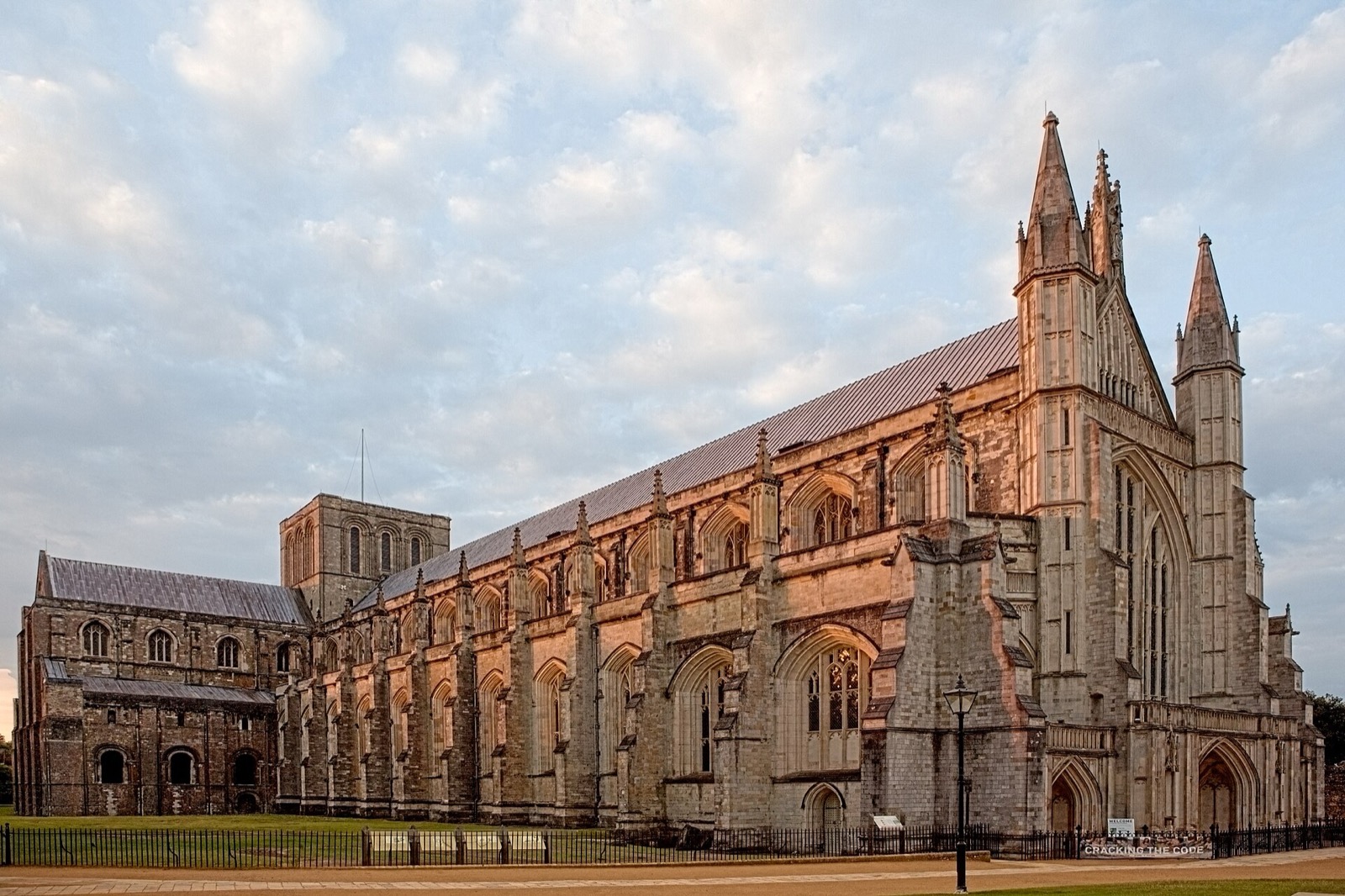 Winchester Cathedral in the evening light