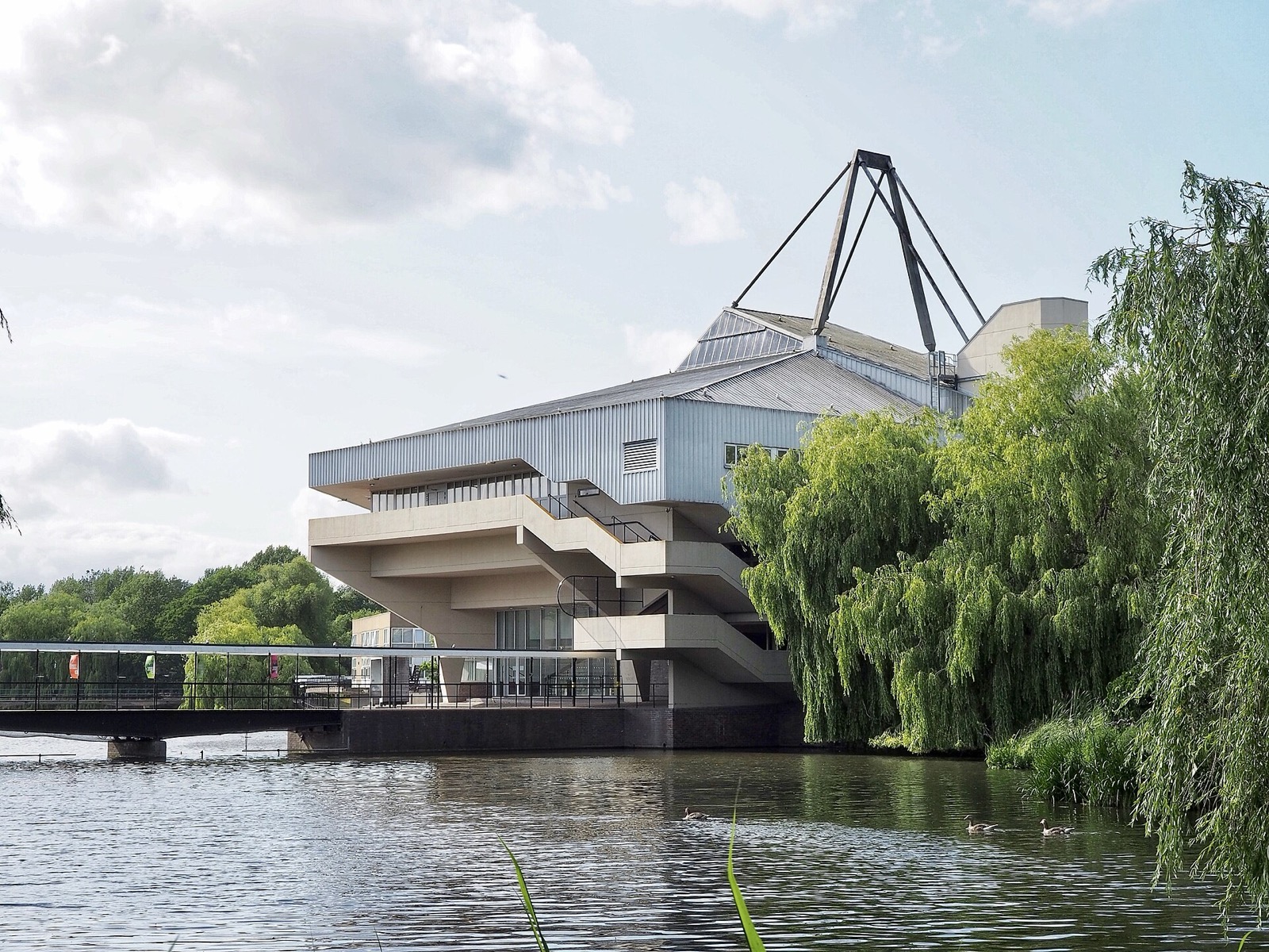 Central Hall beside the lake at the University of York